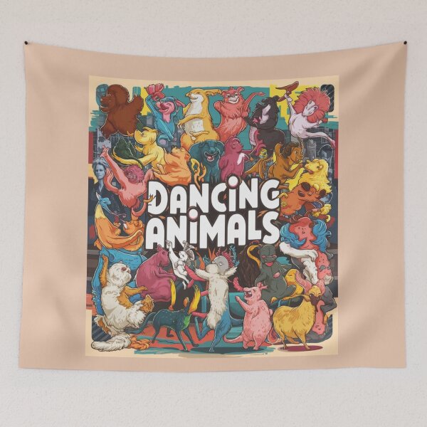 Item preview, Whimsical Animal Dance Party designed and sold by merve02shop.