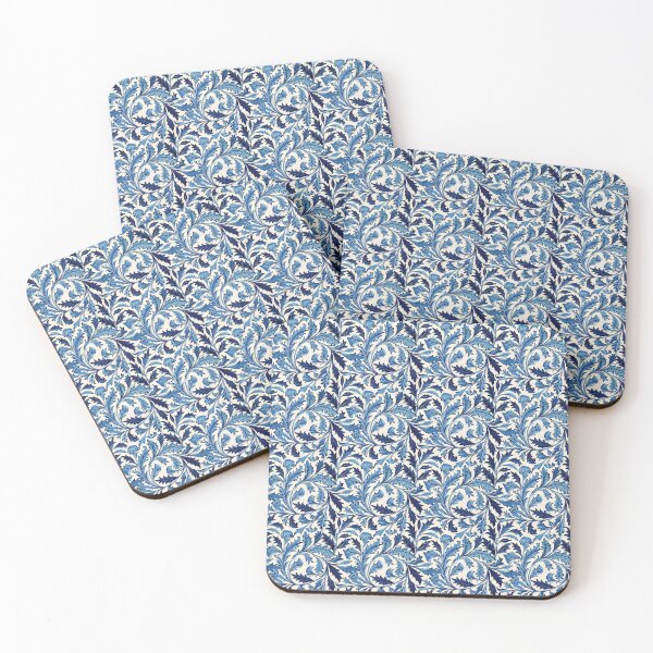 Item preview, Stylized Blue Feathers Inspired by the Artwork of William Morris designed and sold by Boddicca.