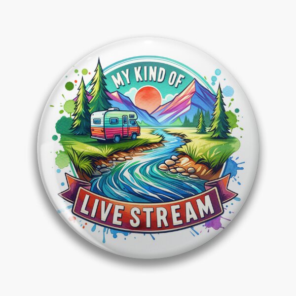 Item preview, My Kind of Live Stream, Camping Life, RV Life, Nature Lover, Digital Detox, Time in Nature designed and sold by Fun-N-Cool-Tees.