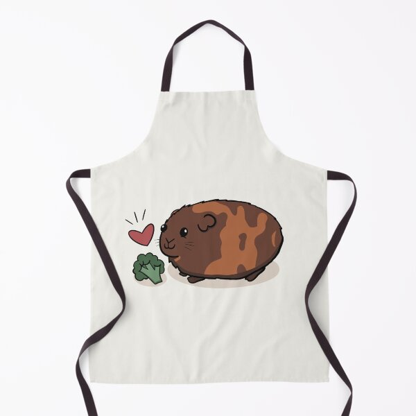 Item preview, Red Agouti Guinea Pig Loves Broccoli designed and sold by makell-creates.