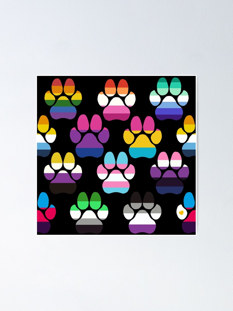 Thumbnail 1 of 3, Poster, Pridepaws designed and sold by LyciThePope.