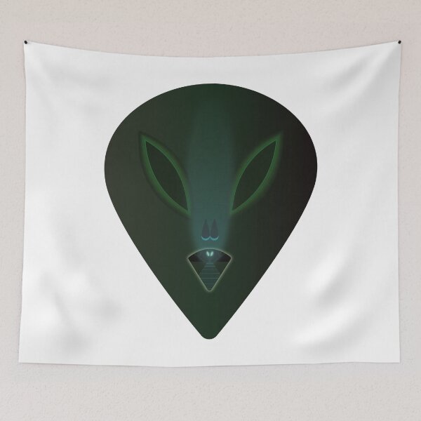 Item preview, Green Alien Head with Alien Inside designed and sold by Maljonic.