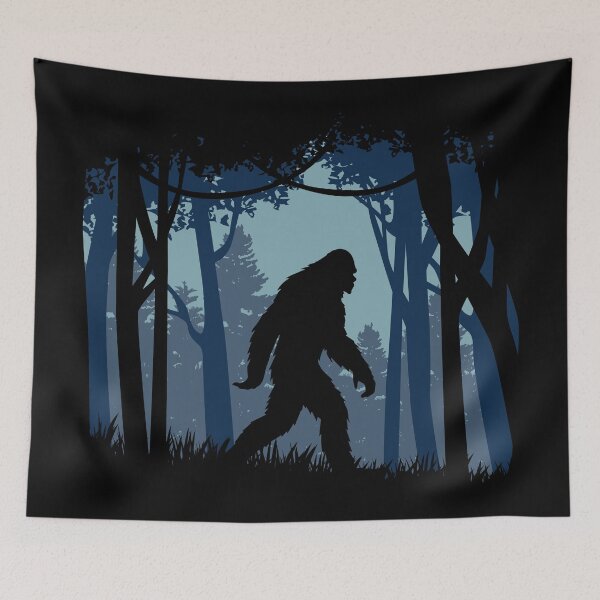 Item preview, Sasquatch en el bosque (azul) designed and sold by danielasynner.