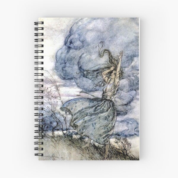 Item preview, Undine Talks to the Clouds - Arthur Rackham designed and sold by forgottenbeauty.