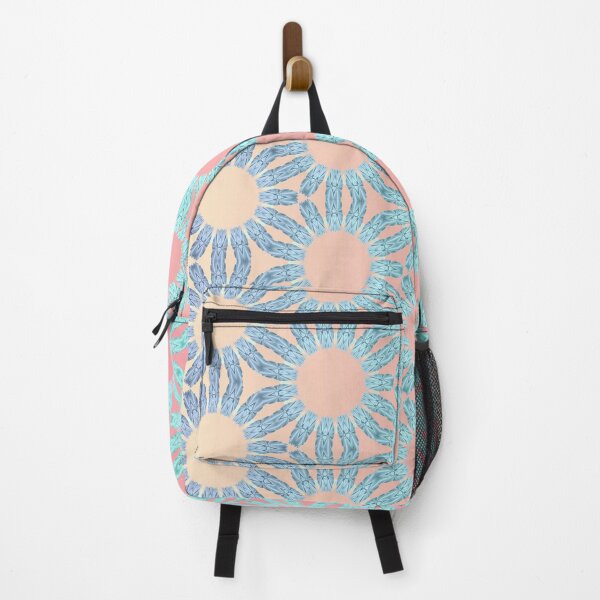 Item preview, Blue, Turquoise and Pink Simple Flower Design designed and sold by lisa-diver.