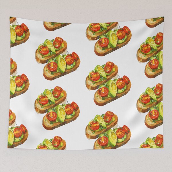Item preview, Avocado tomato Toast - 01 designed and sold by Swayzdesigns.