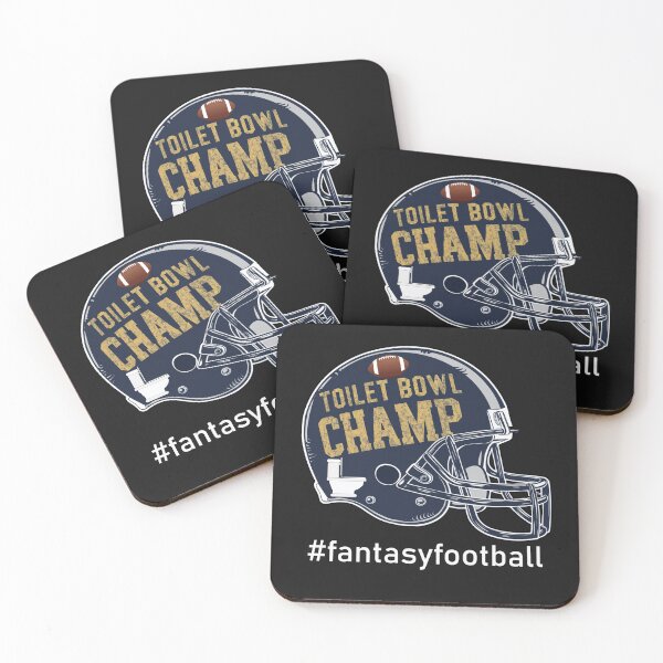 Artikelvorschau, Fantasy Football Lustiger Verlierer Toilettenschüssel Champ Football entworfen und verkauft von Cute & Sassy Custom Gifting Boutiques.