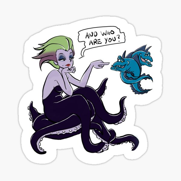 Young Ursula Sticker