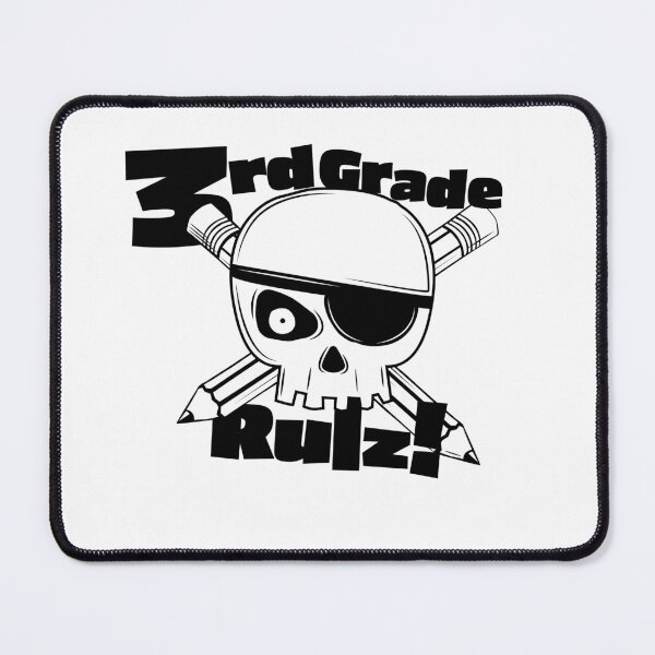 Item preview, 3rd Grade Rulz - School Skull with Crossed Pencils Elementary School Teacher and Student designed and sold by SaltCreatives.