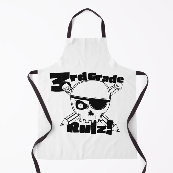 Item preview, 3rd Grade Rulz - School Skull with Crossed Pencils Elementary School Teacher and Student designed and sold by SaltCreatives.