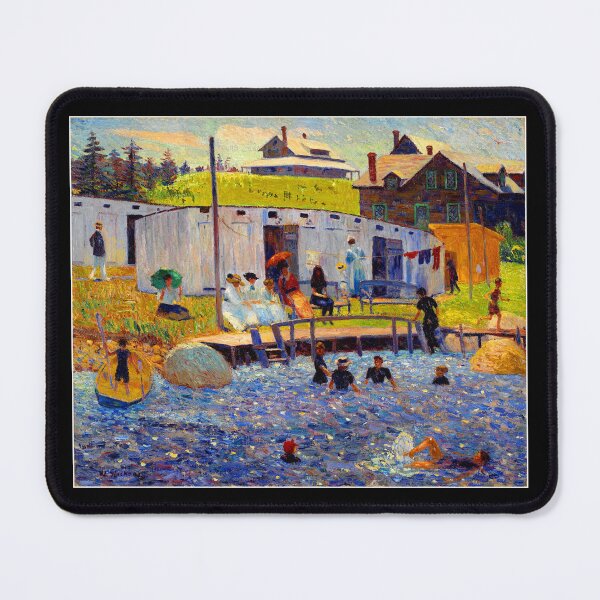 Item preview, The Bathing Hour, Chester, Nova Scotia 1910, William James Glackens designed and sold by RocketshipRetro.