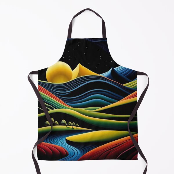 Item preview, The Dark Hills Abstract Landscape designed and sold by redask2me.
