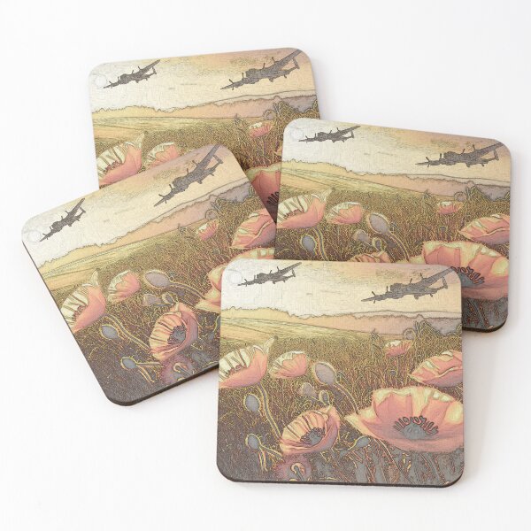 Item preview, Lancaster Bombers flying over a Poppy Field designed and sold by stuyclarkey.