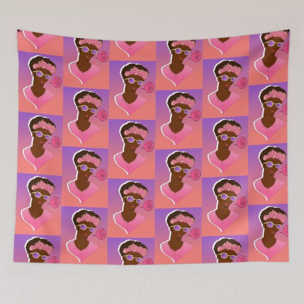 Item preview, Speaking Of Love (Afro Black Boy in Pink) designed and sold by CKnightleyArt.