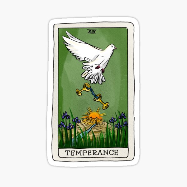 Item preview, Oiseaux Tarot: Temperance  designed and sold by girlinwhiteglasses.