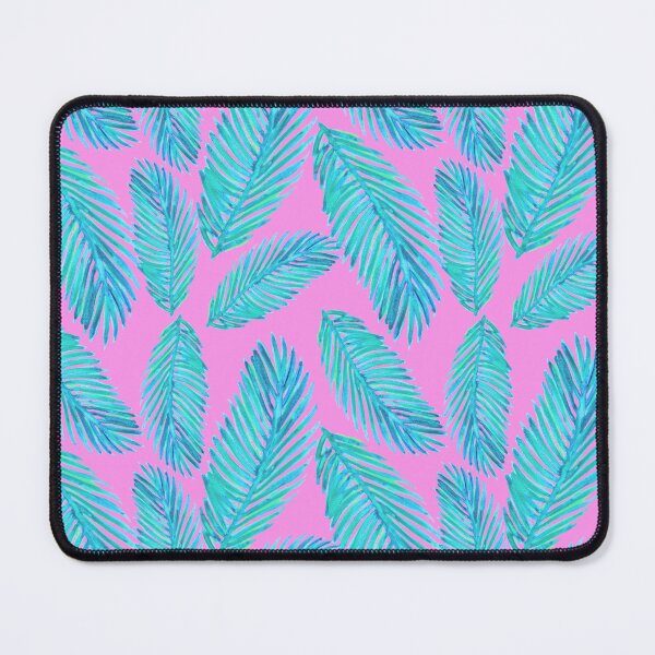 Item preview, Tropical Palm Leaf Pattern Pink and Blue designed and sold by Julie Erin Designs.