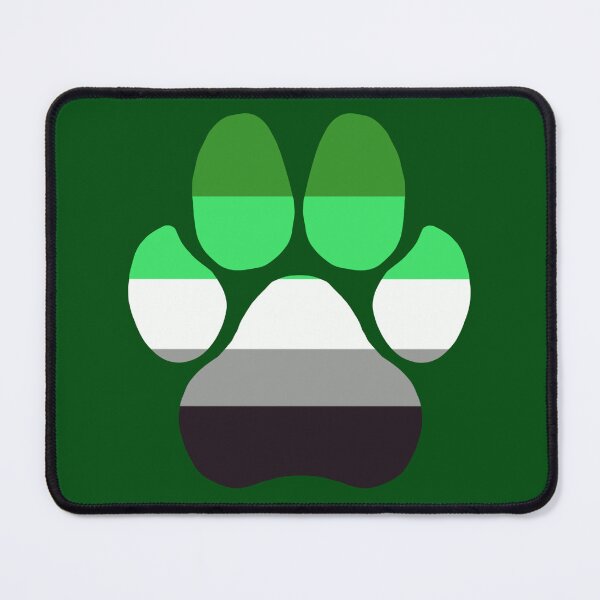 Item preview, aro pride pawprint designed and sold by LyciThePope.