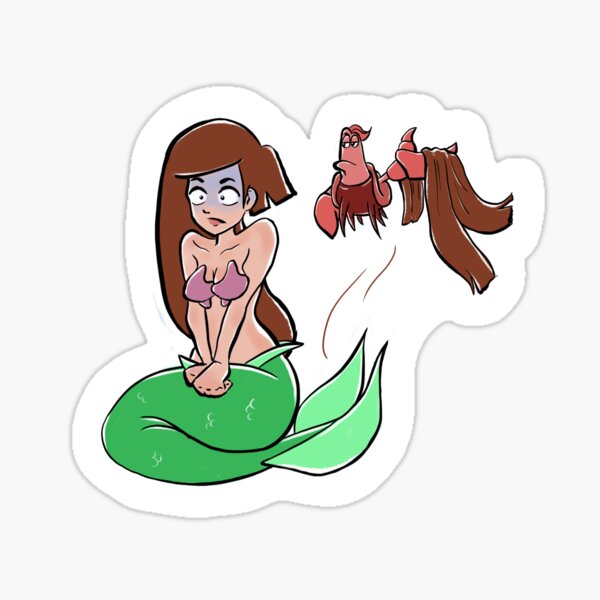 Mermaid Haircut Fail Sticker