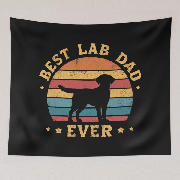 Item preview, Vintage Best Lab Dad Ever designed and sold by Alex Songs.
