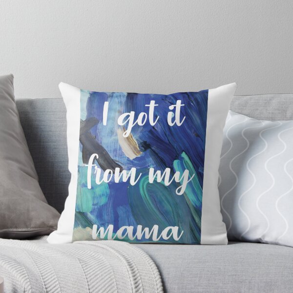 Item preview, "I got it from my mama" Card for Mom - paint stroke background designed and sold by Kyla Nita.
