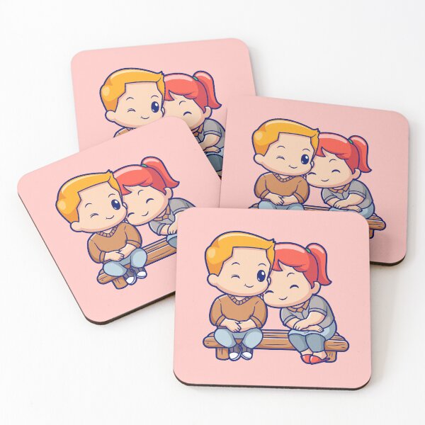 Item preview,  Cute Couple Sitting Together Cartoon Vector Icon designed and sold by hjian8219.