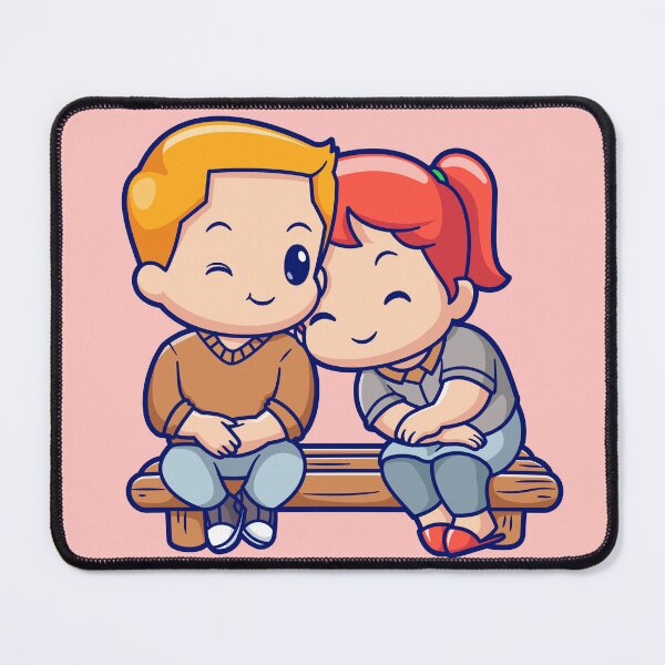 Item preview, Cute Couple Sitting Together Cartoon Vector Icon designed and sold by hjian8219.