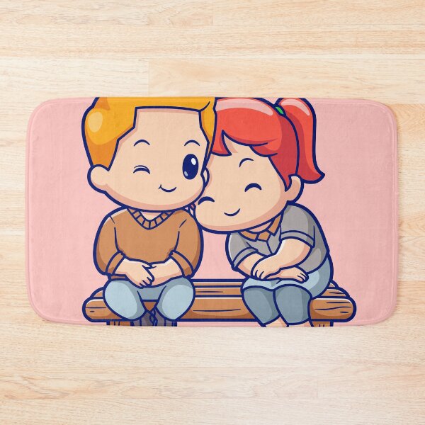 Item preview,  Cute Couple Sitting Together Cartoon Vector Icon designed and sold by hjian8219.