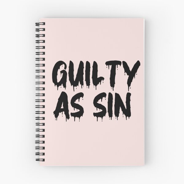 Item preview, BLACK ON PINK GUILTY AS SIN BLOOD DRIP designed and sold by RomeArtCo.