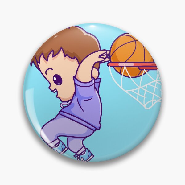 Item preview, Cute Boy Playing Basketball Cartoon Vector Icon designed and sold by hjian8219.