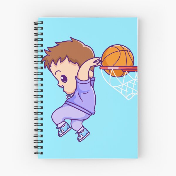Item preview, Cute Boy Playing Basketball Cartoon Vector Icon designed and sold by hjian8219.