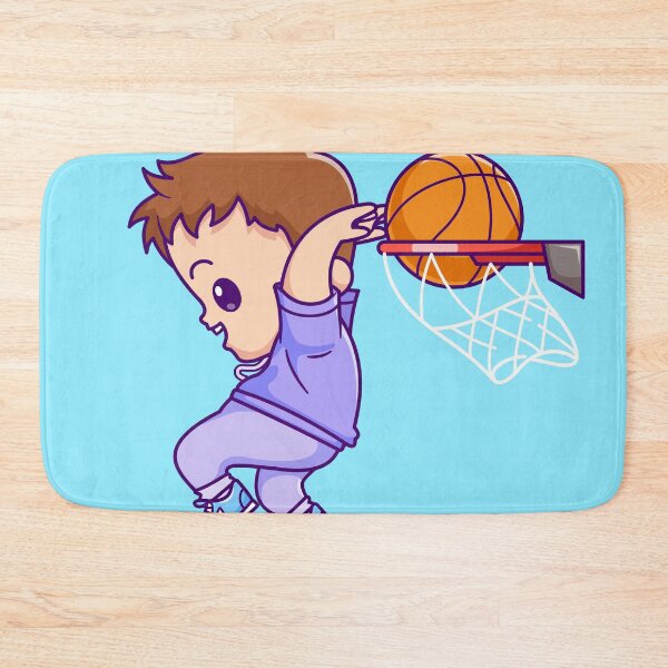 Item preview, Cute Boy Playing Basketball Cartoon Vector Icon designed and sold by hjian8219.