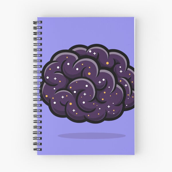 Item preview, Cute Brain Floating in Space Cartoon Vector Icon designed and sold by hjian8219.