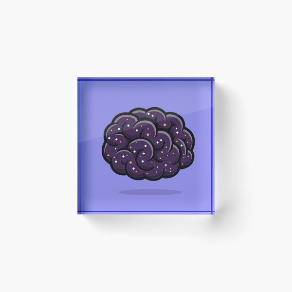 Item preview, Cute Brain Floating in Space Cartoon Vector Icon designed and sold by hjian8219.