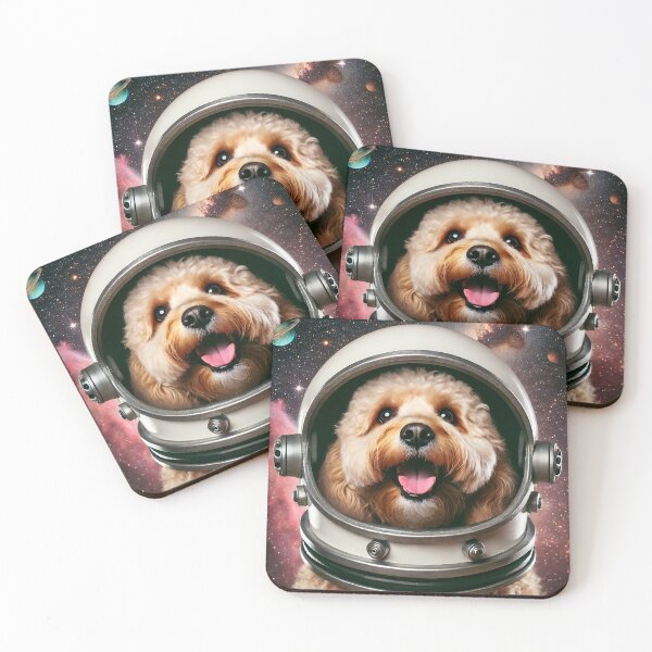 Item preview, Cockapoo with Space Helmet, Dog in Space Helmet, Space Cockapoo, Cockapoo Astronaut, Adventure Dog designed and sold by Fun-N-Cool-Tees.