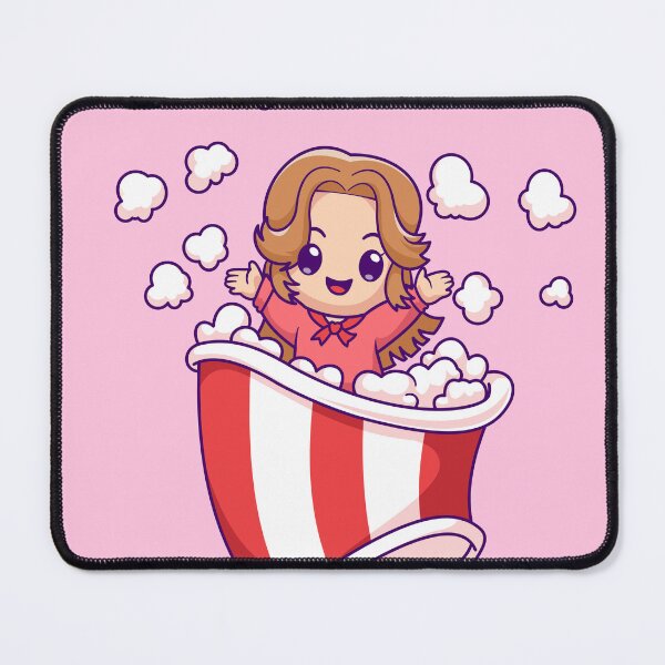 Item preview, Cute Girl with Popcorn Bucket Cartoon Vector Icon designed and sold by hjian8219.