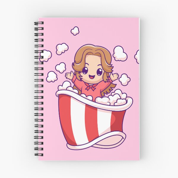 Item preview, Cute Girl with Popcorn Bucket Cartoon Vector Icon designed and sold by hjian8219.