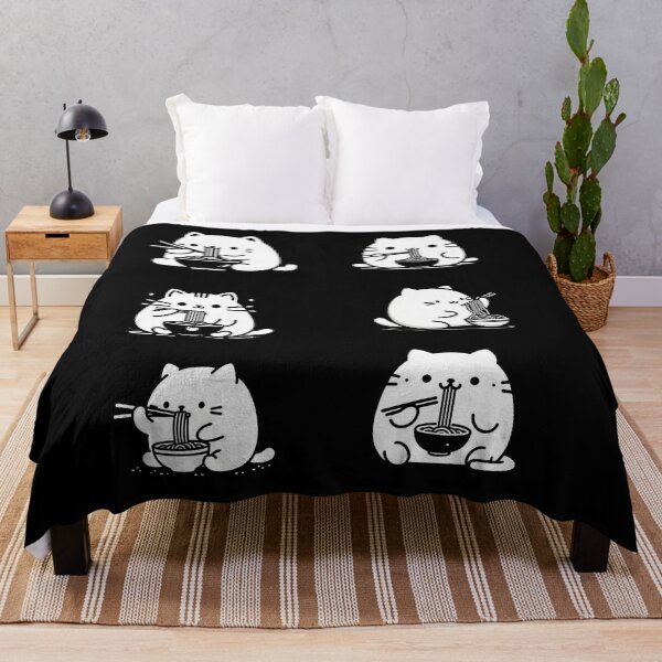 Item preview, Fat cat eating ramen designed and sold by thobealtaf.