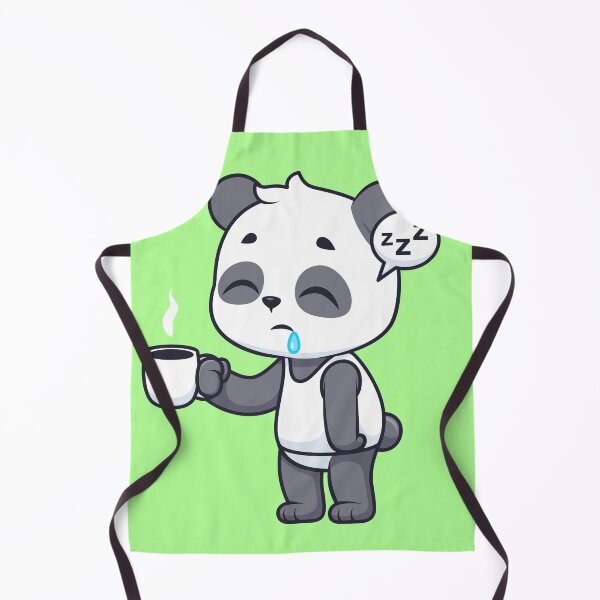 Item preview, Cute Sleepy Panda Holding Coffee Cartoon Vector Icon designed and sold by hjian8219.