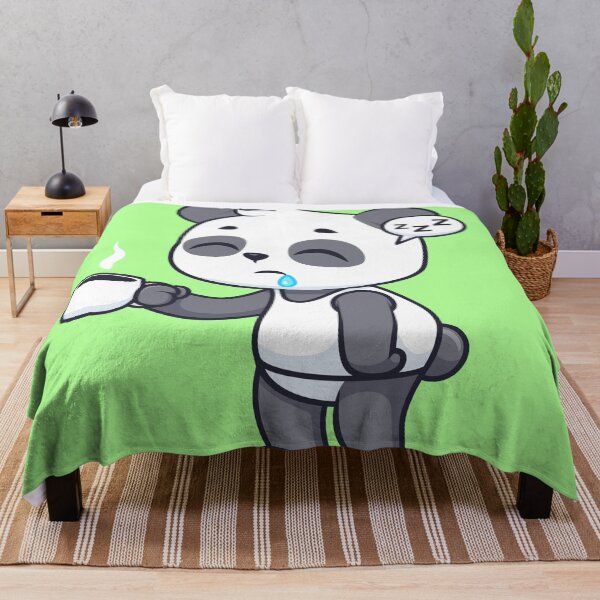 Item preview, Cute Sleepy Panda Holding Coffee Cartoon Vector Icon designed and sold by hjian8219.