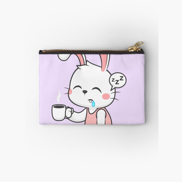 Item preview, Cute Rabbit Sleepy Holding Coffee Cartoon Vector Icon designed and sold by hjian8219.