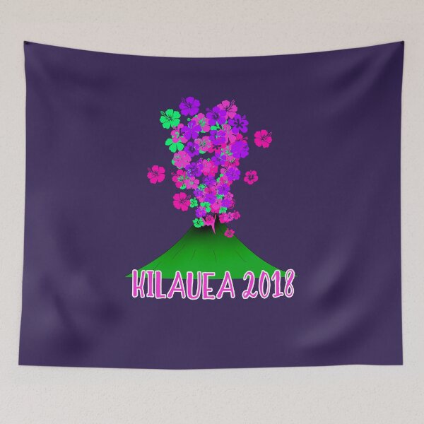 Item preview, KILAUEA 2018 with Clever Volcano Erupting Hibiscus Flowers designed and sold by Greenbaby.