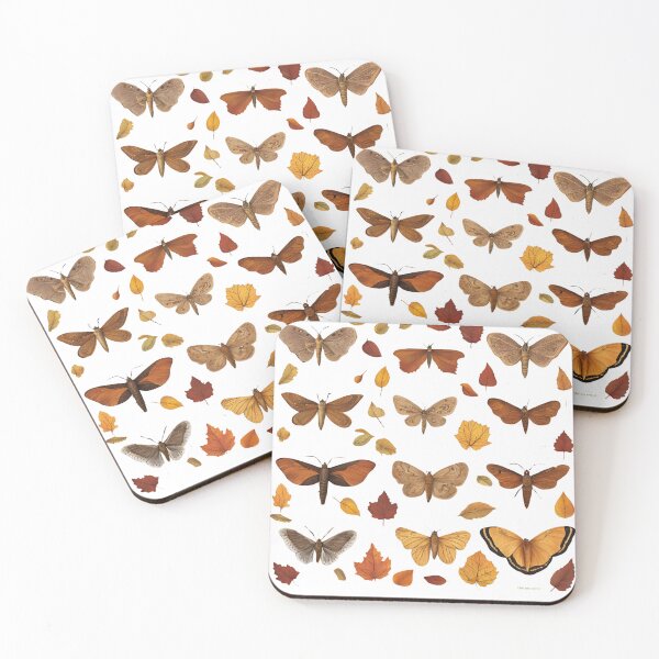 Item preview, Cottagecore style autumn moths  designed and sold by Invisible-Cult.