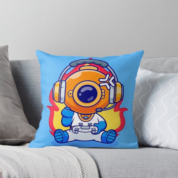 Item preview, Cute Angry Diver Gaming Cartoon Vector Icon designed and sold by hjian8219.