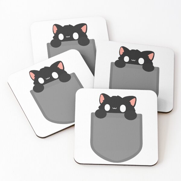 Item preview, Pocket black cat designed and sold by Fridayscorner.