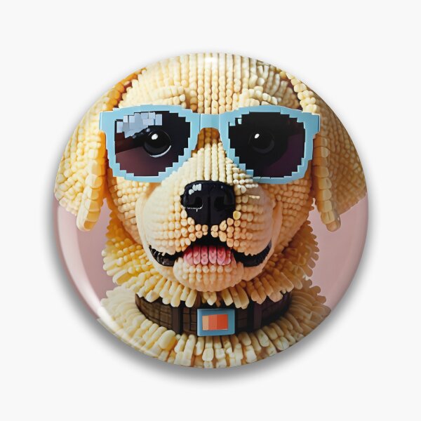 Item preview, Knitted Golden Labrador wearing his glasses designed and sold by Studio Quirk.