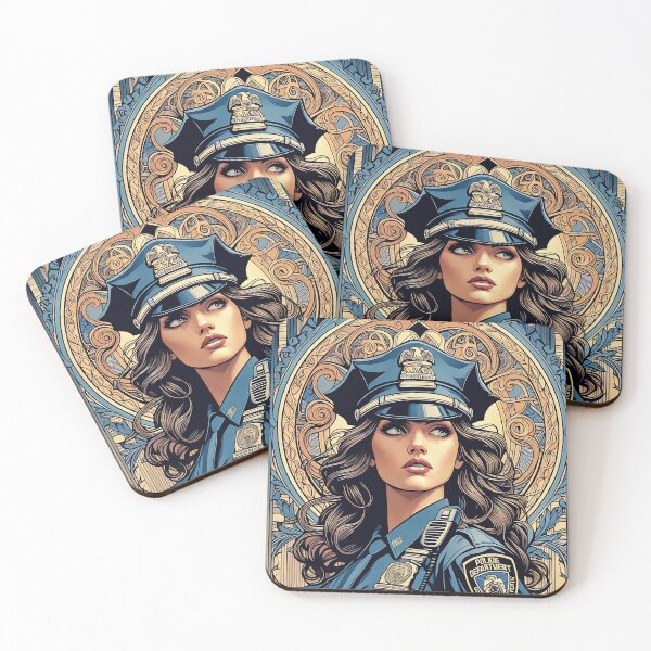 Item preview, Woman Police Officer - Art Nouveau designed and sold by deusrex007.