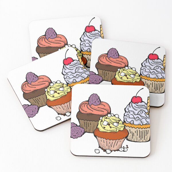 Item preview, Sweet tasty dessert cupcake with cream and deco designed and sold by RukkiZukkiArt.