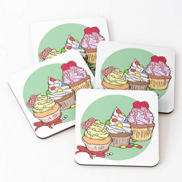 Item preview, Sweet tasty dessert cupcake with cream and deco designed and sold by RukkiZukkiArt.