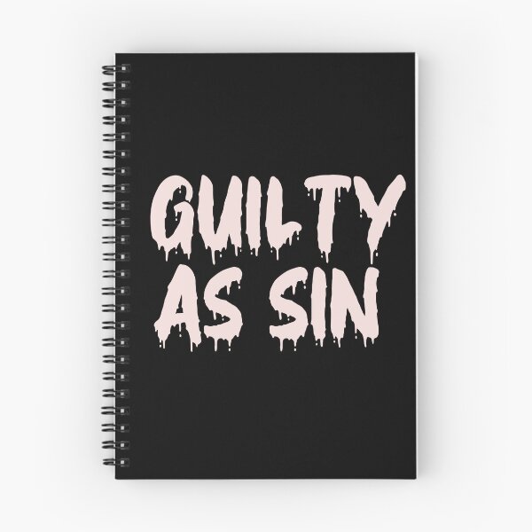 Item preview, PINK ON BLACK GUILTY AS SIN BLOOD DRIP designed and sold by RomeArtCo.