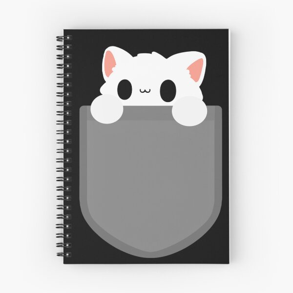 Item preview, Pocket white cat designed and sold by Fridayscorner.